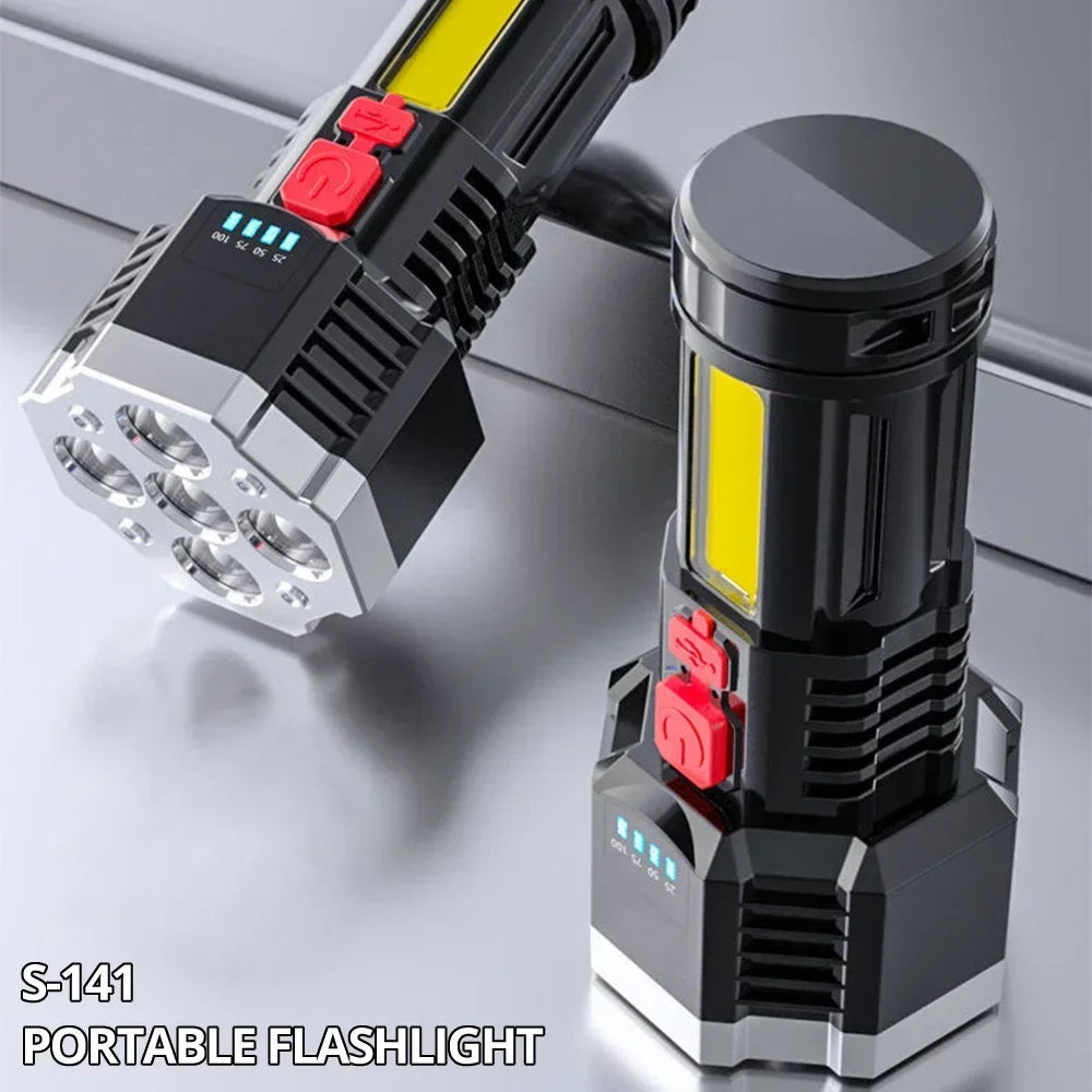 7LED Camping Torch With Cob Side Light