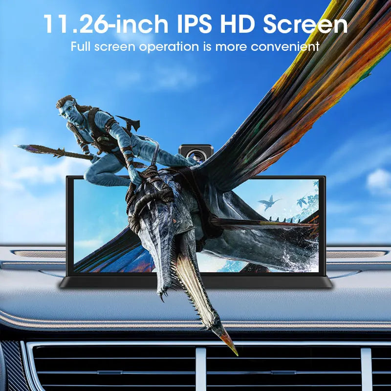 11.26” Car DVR 4K Front 1080P Rear Dashcam