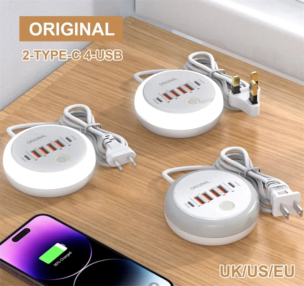 50W Power Strip Multi Port USB