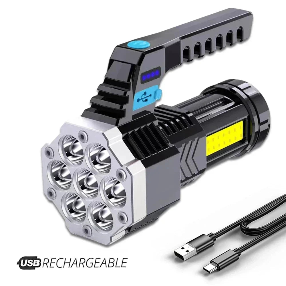 7LED Camping Torch With Cob Side Light