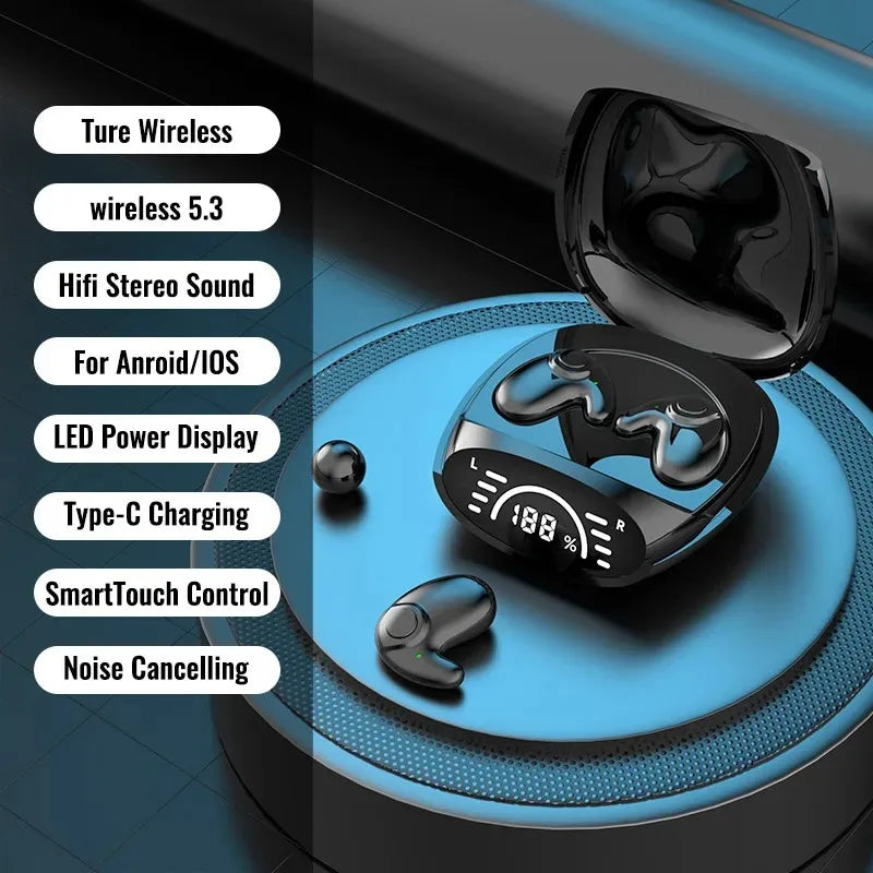 Bluetooth 5.3 AI Translation Earphones Support 135 Language