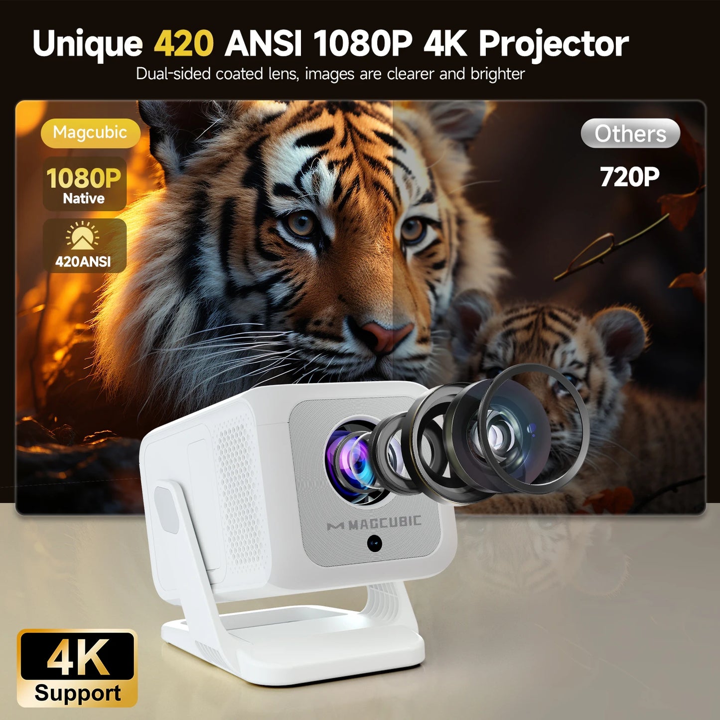 Magcubic HY310X Portable Projector 4K