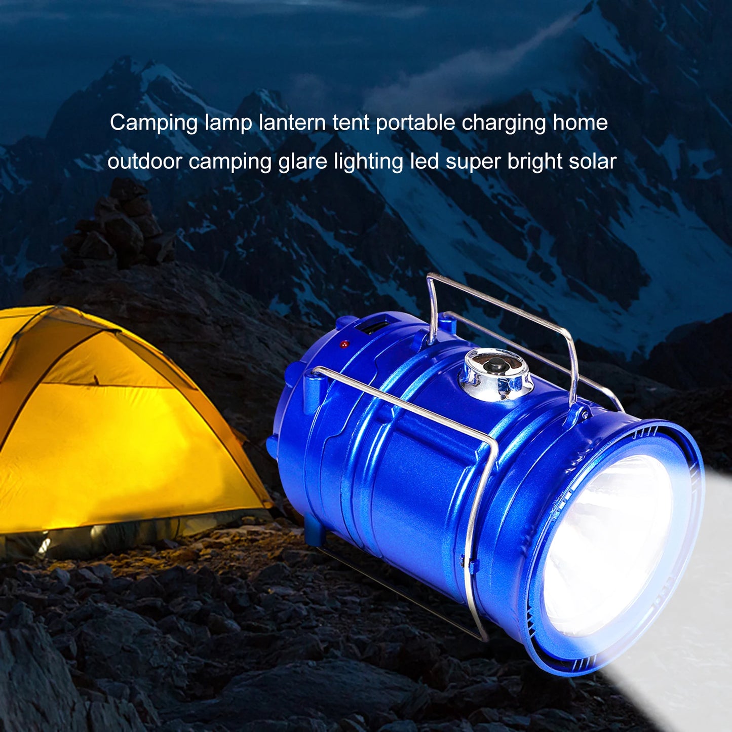 Solar Portable Lantern LED Flashlight