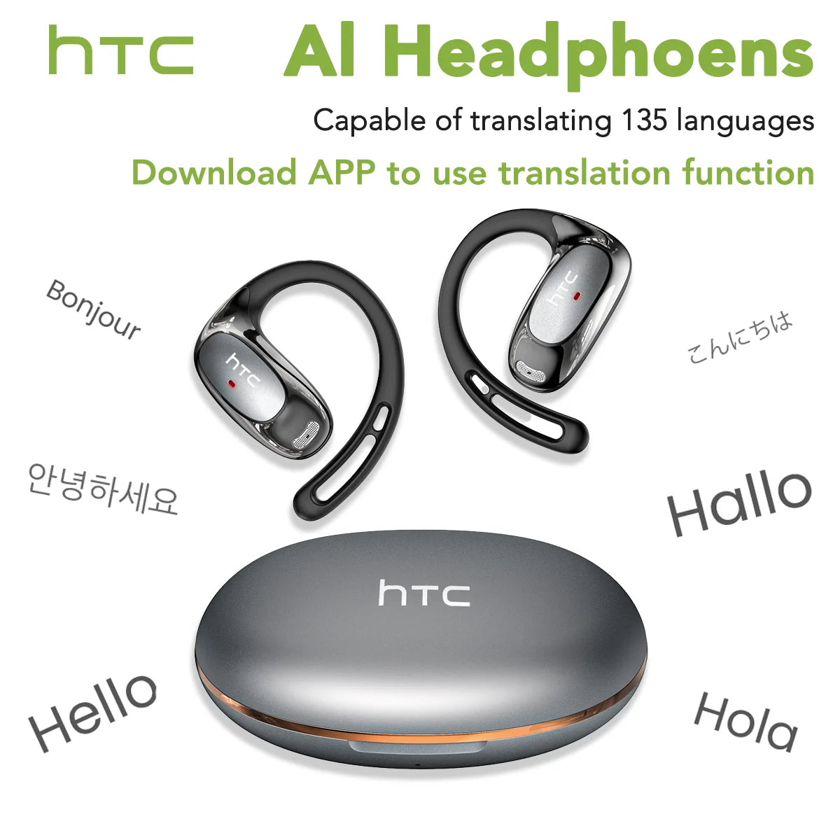 HTC NE35 AI Translation Earphones