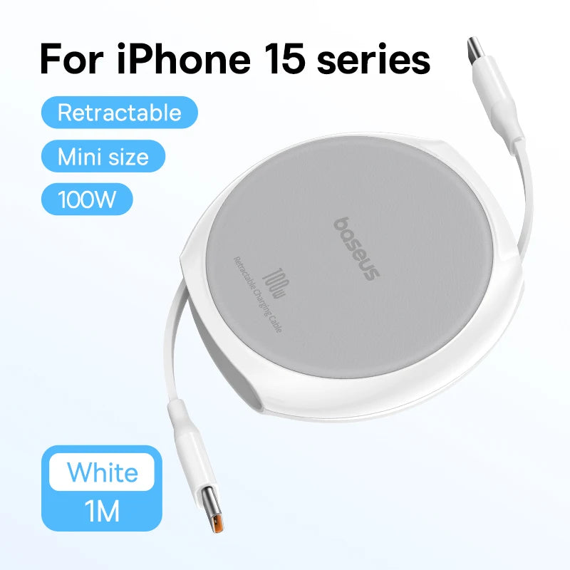 Retractable USB C Cable 100W