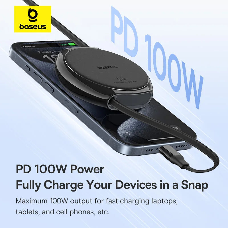 Retractable USB C Cable 100W