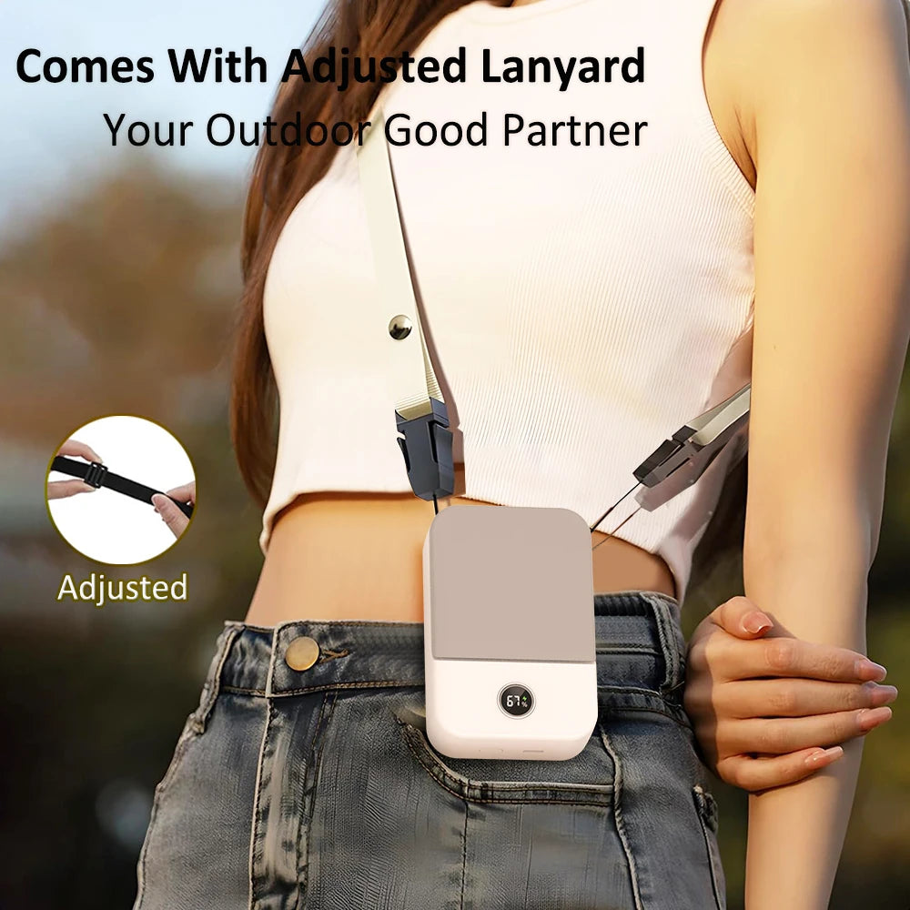 Portable Waist Fan Hanging Neck Fan