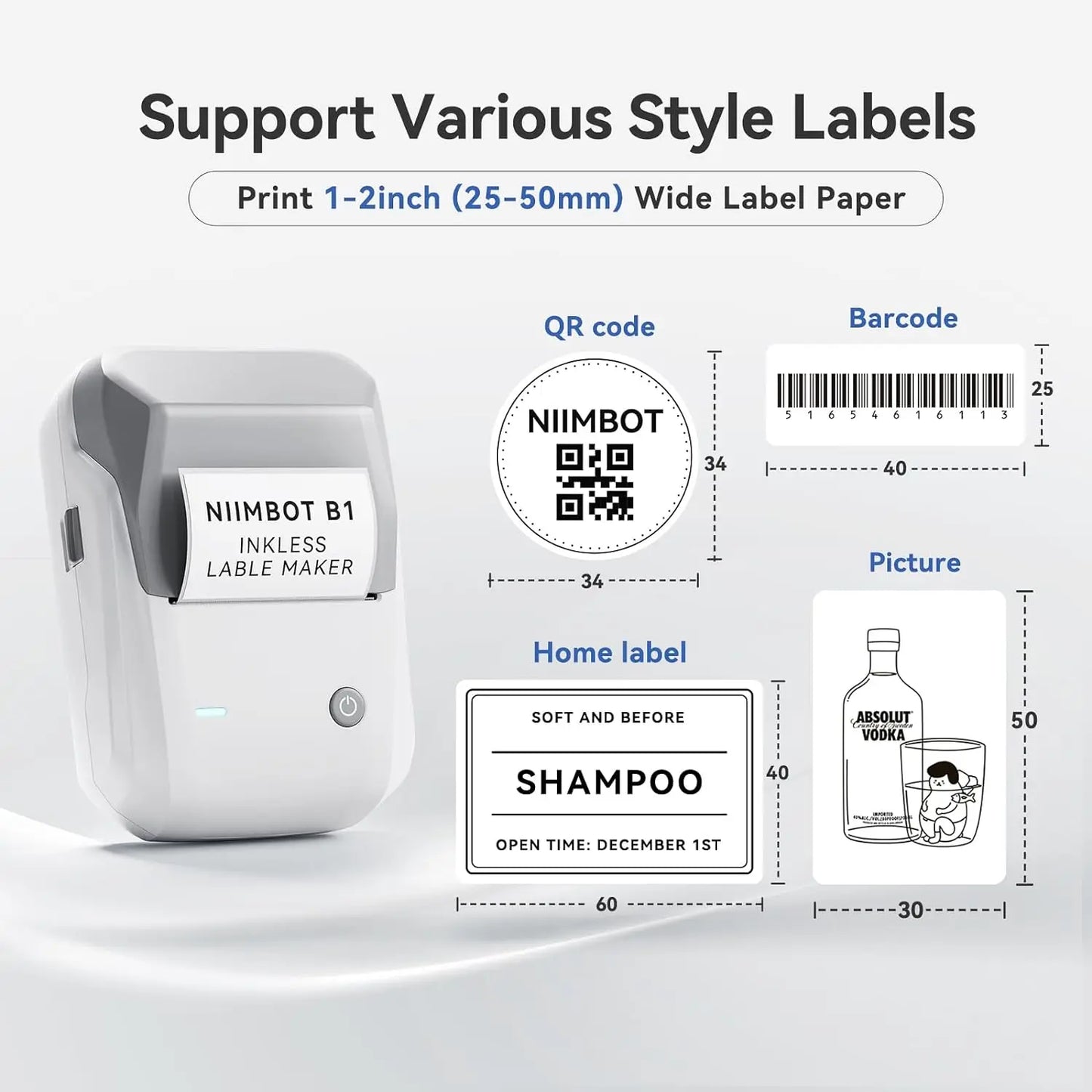 NIIMBOT B1 Portable Thermal Printer