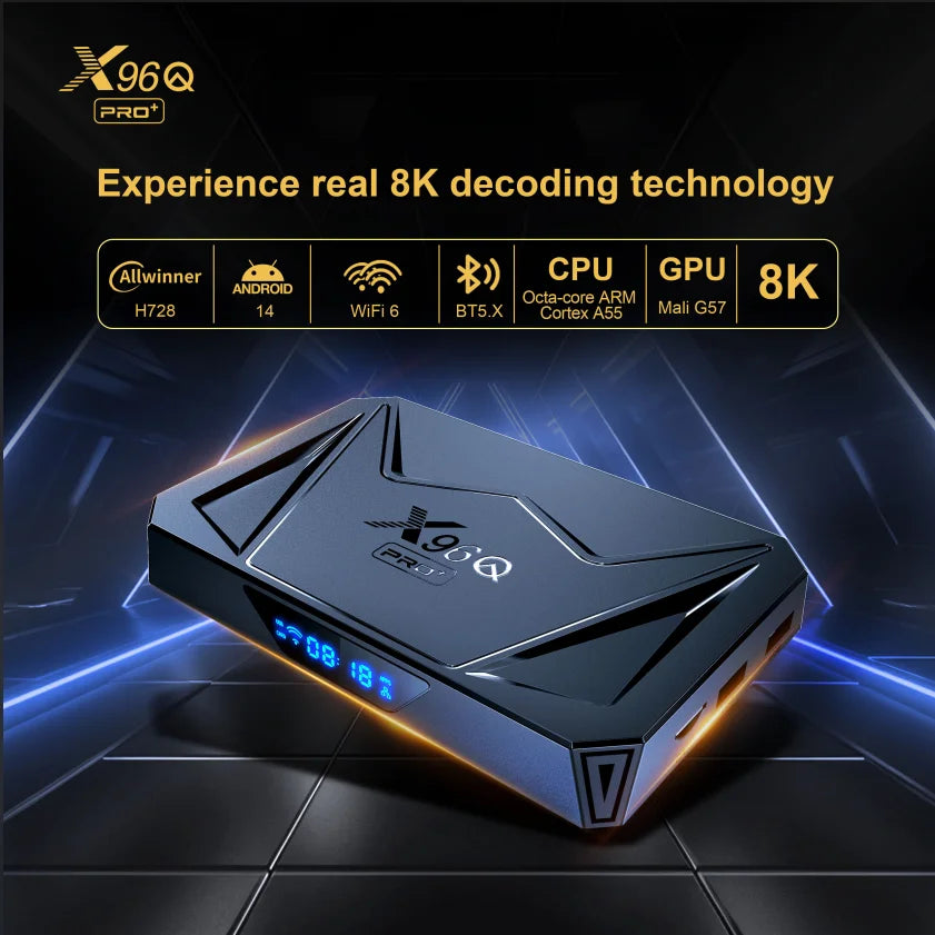 X96Q PRO TV Box Android 14 Allwinner H728