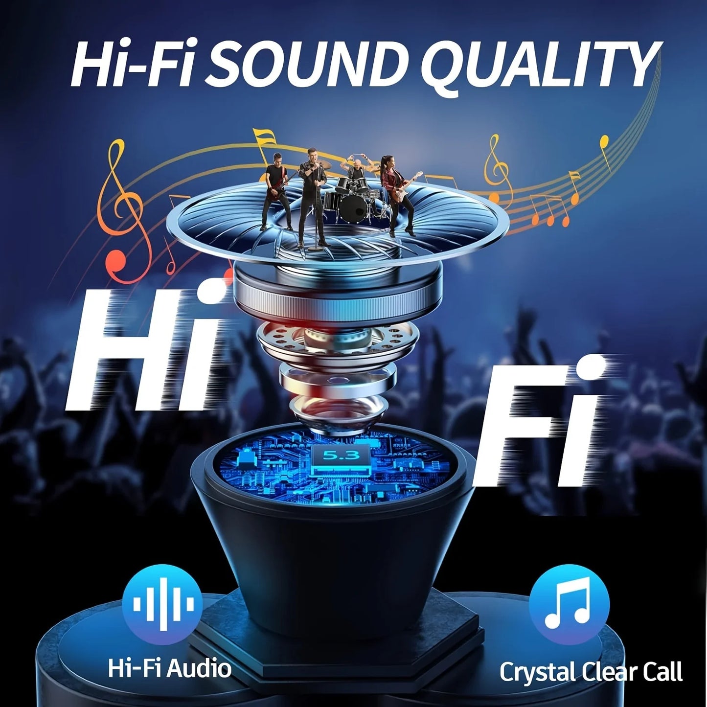 Noise Cancelling Bluetooth 5.3 Headphone