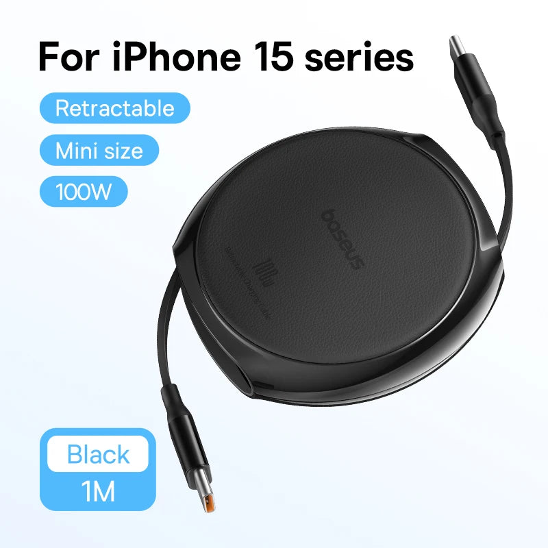 Retractable USB C Cable 100W