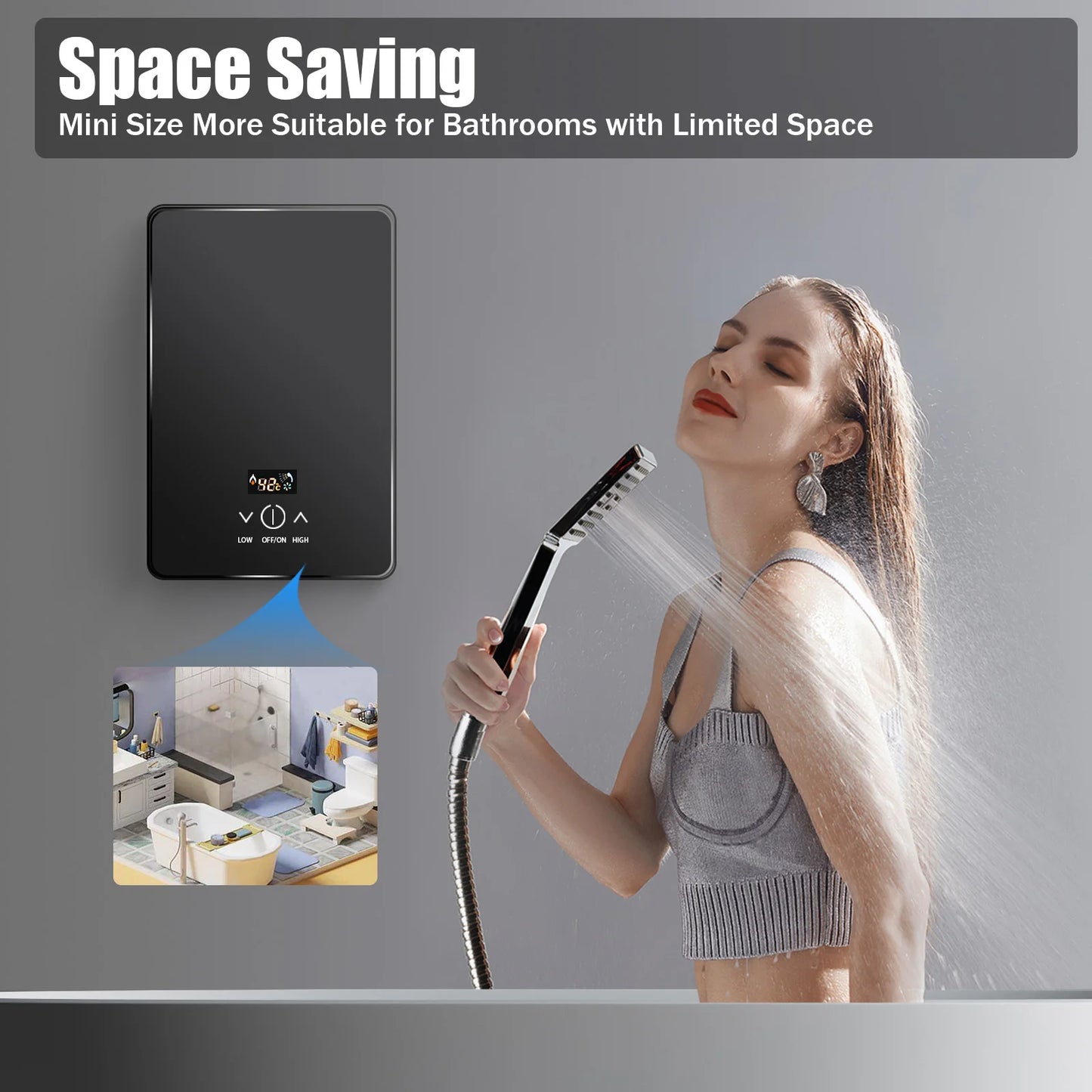 220V 6500W Instant Tankless Electric Hot Water Heater