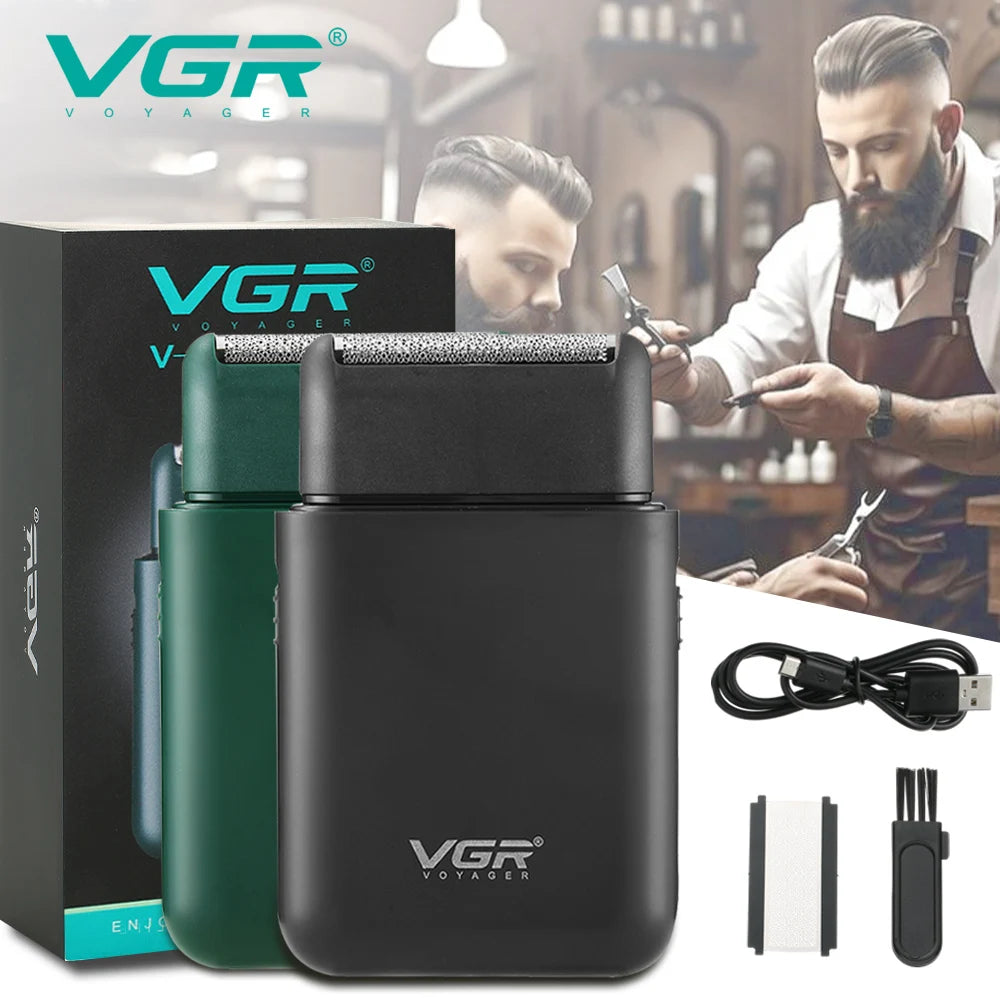 VGR 390 mini single blade cordless beard trimmer