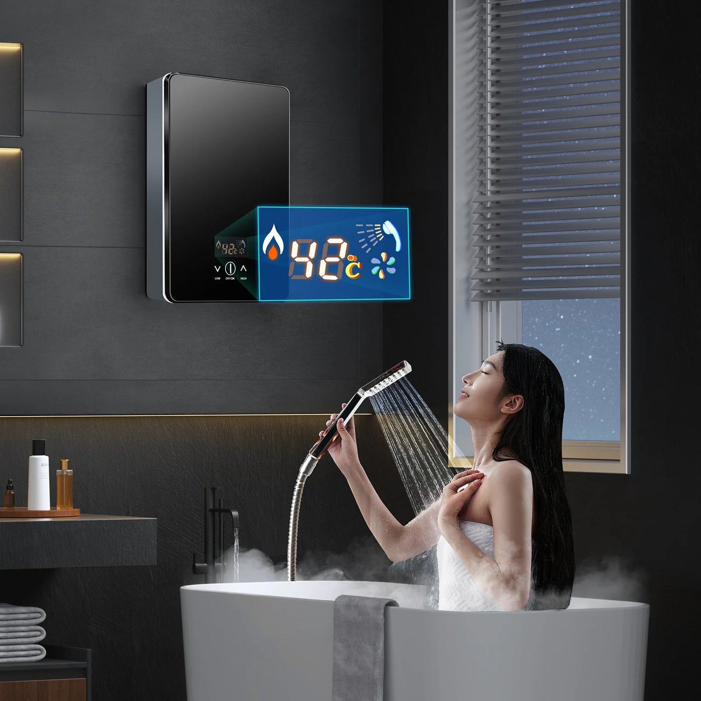 220V 6500W Instant Tankless Electric Hot Water Heater