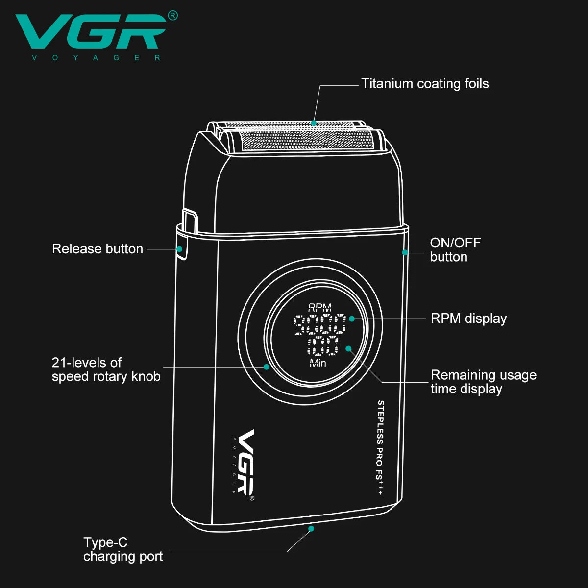 VGR Beard Trimmer