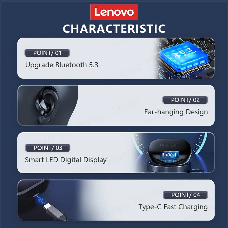 New Lenovo LP75 TWS Sports Earphones