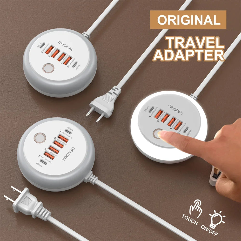 50W Power Strip Multi Port USB