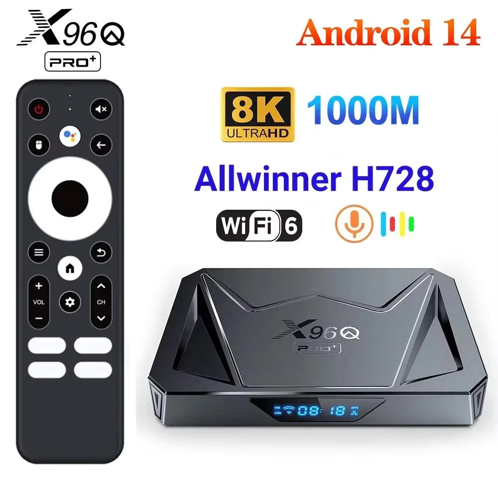 X96Q PRO TV Box Android 14 Allwinner H728