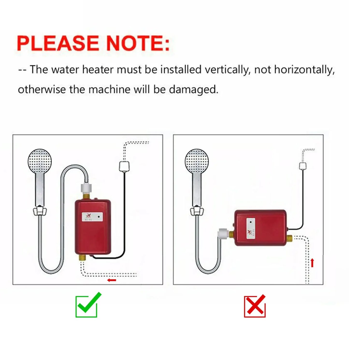 3000W Mini Electric Tankless Hot Water
