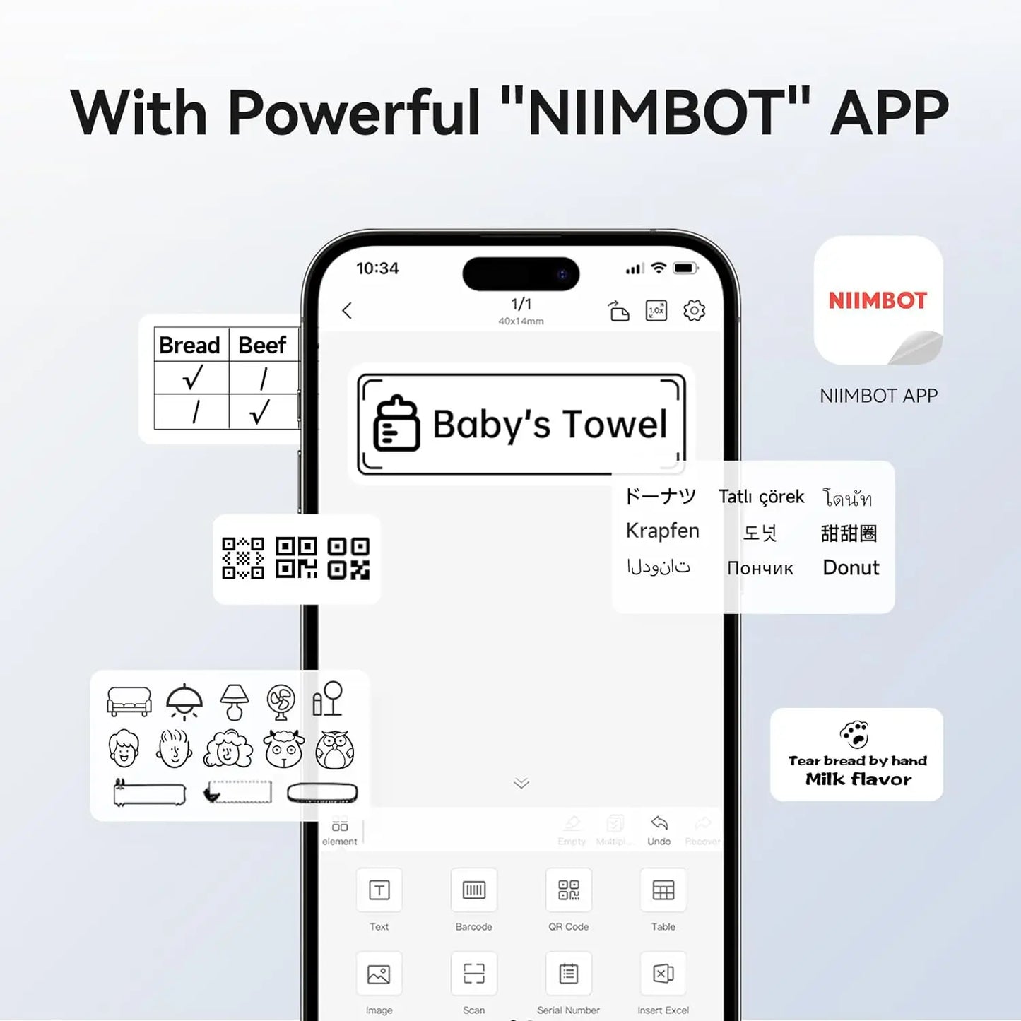 NIIMBOT B1 Portable Thermal Printer