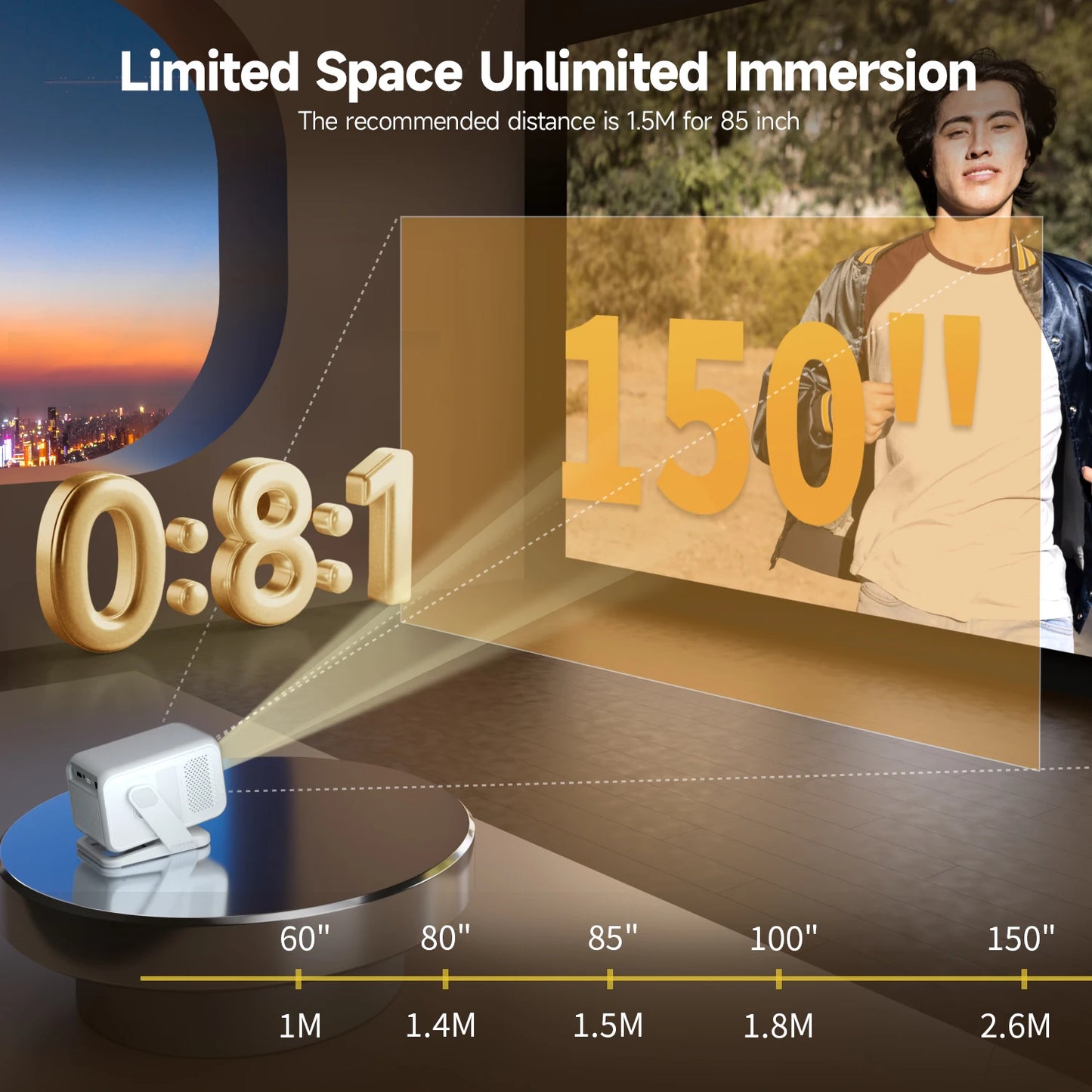 Magcubic HY310X Portable Projector 4K