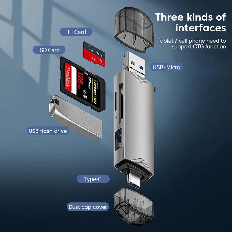 Multifunctional adapter SD TF High-speed transmission