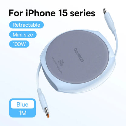 Retractable USB C Cable 100W
