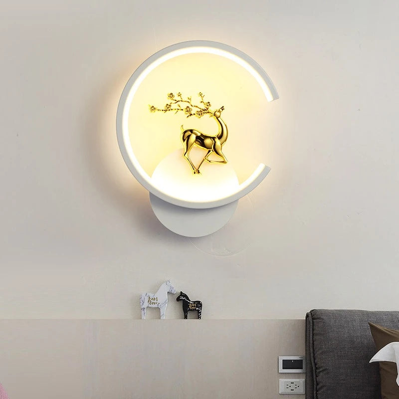 Nordic Metal Circular Wall Lamp LED