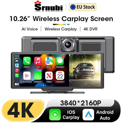 10.26"  Wireless Dash Cam 4K