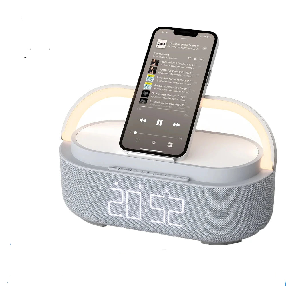 Radio Alarm Clock, Wireless Charger