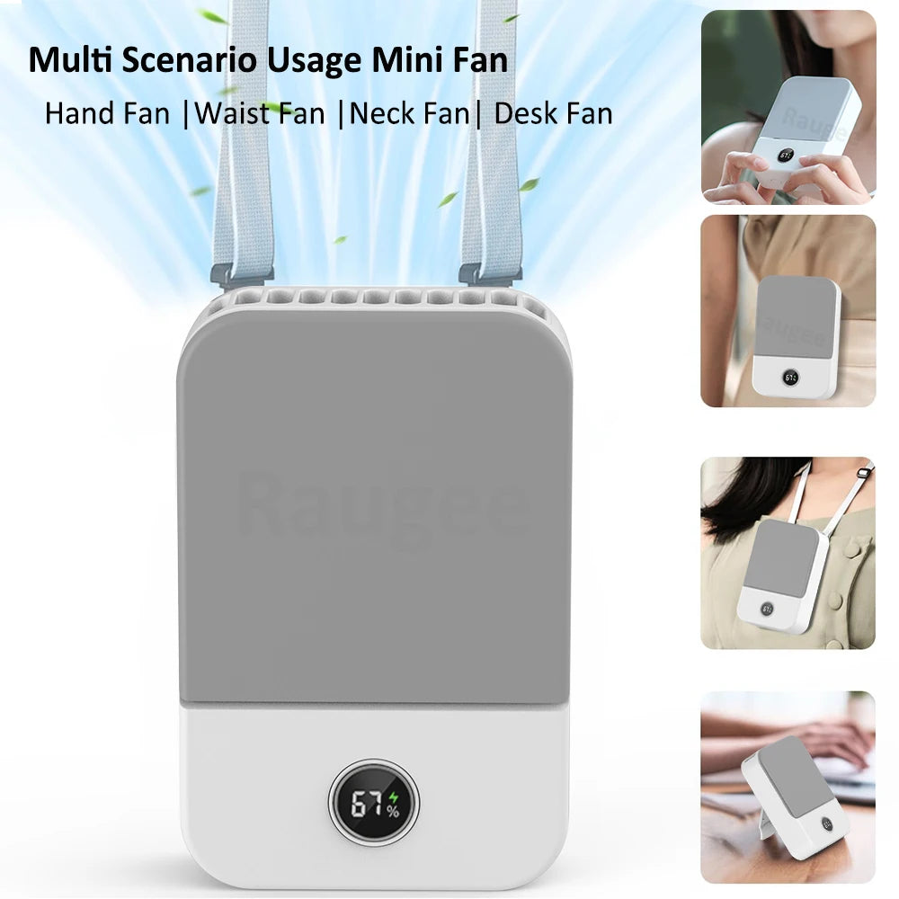 Portable Waist Fan Hanging Neck Fan