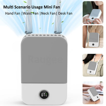 Portable Waist Fan Hanging Neck Fan
