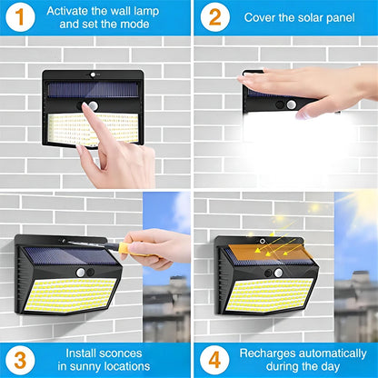 Solar Lights Outdoor Wall Lamp