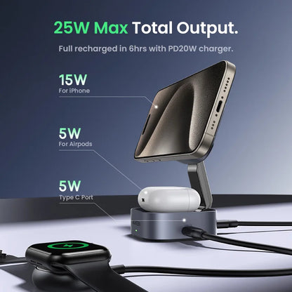 25W Magnetic Wireless Charger Stand