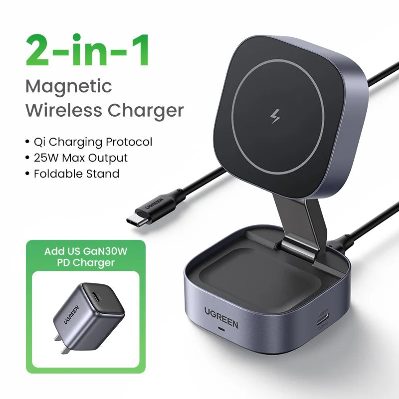 25W Magnetic Wireless Charger Stand