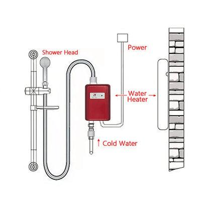 3000W Mini Electric Tankless Hot Water
