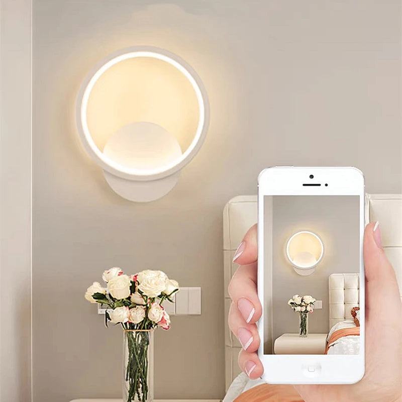 Nordic Metal Circular Wall Lamp LED