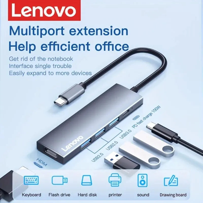 Lenovo 5 in 1 USB  high speed