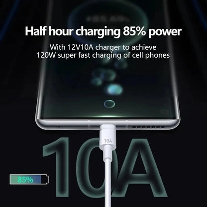 120W Super Fast Charging USB Type C Cable